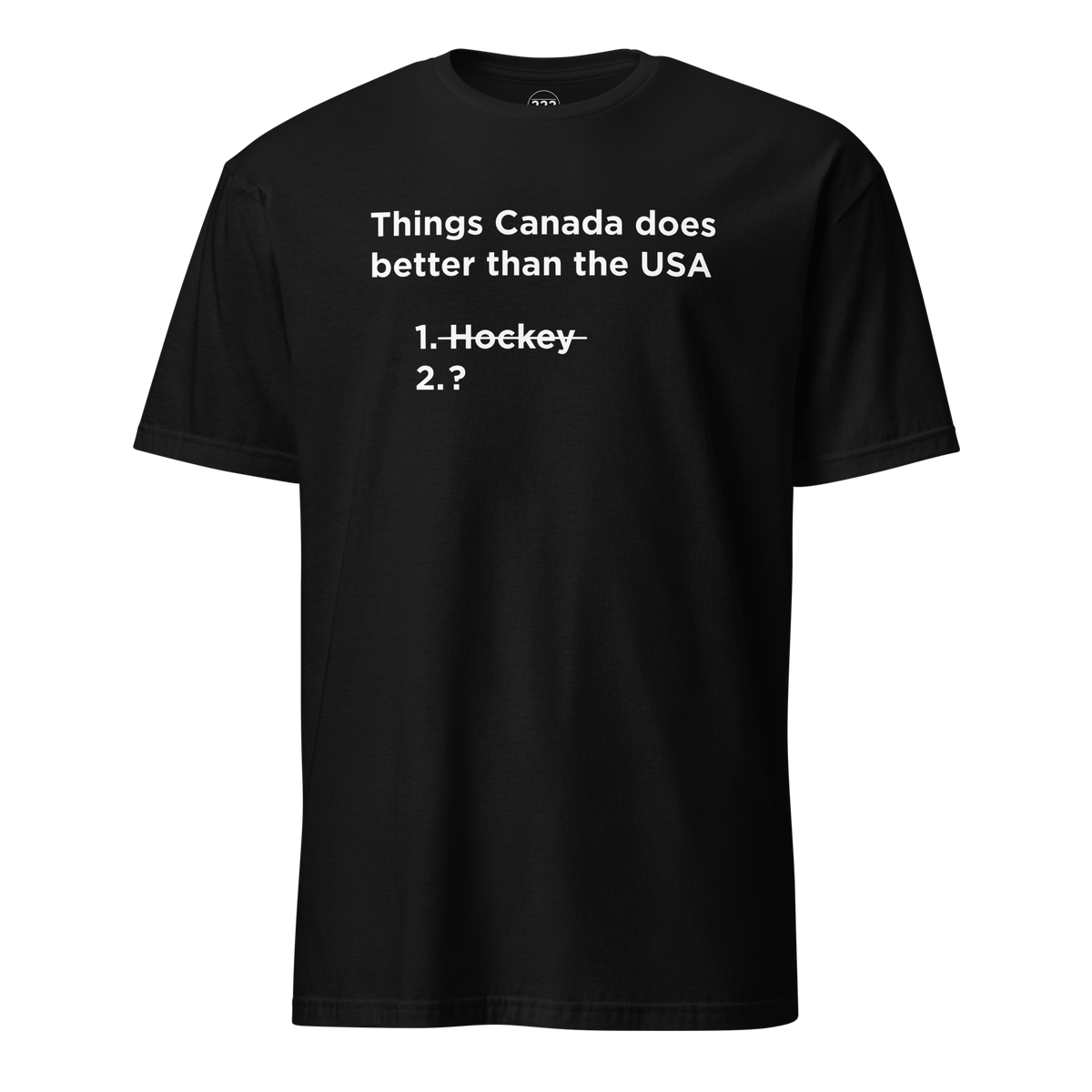 USA Does Hockey Better T-Shirt Black | 222 Threads