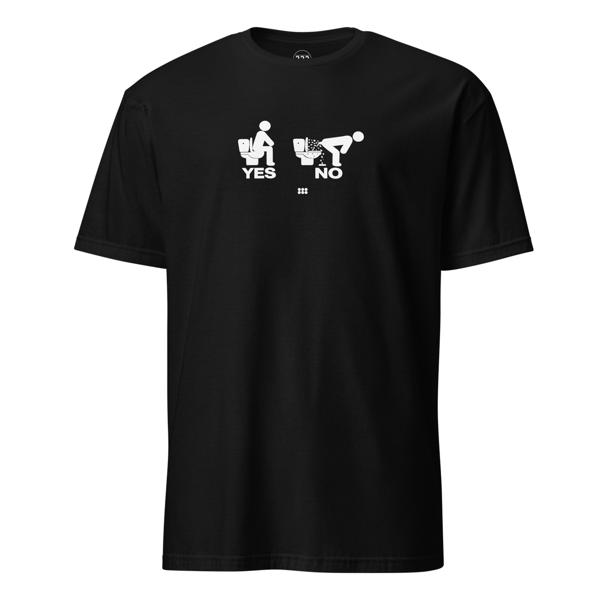 YES or NO T-Shirt Black | 222 Threads