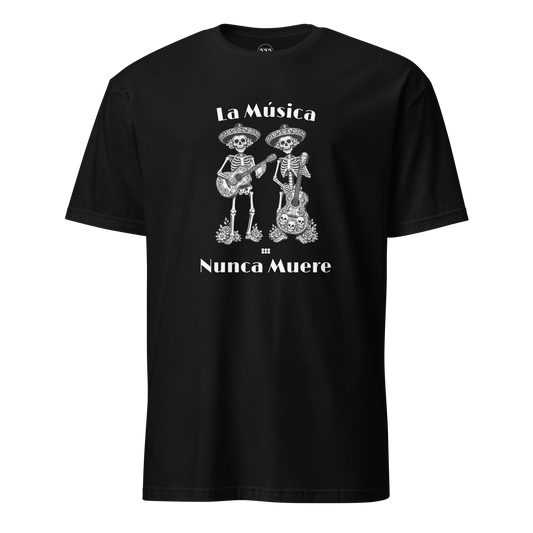 La Música Nunca Muere T-Shirt Black | 222 Threads