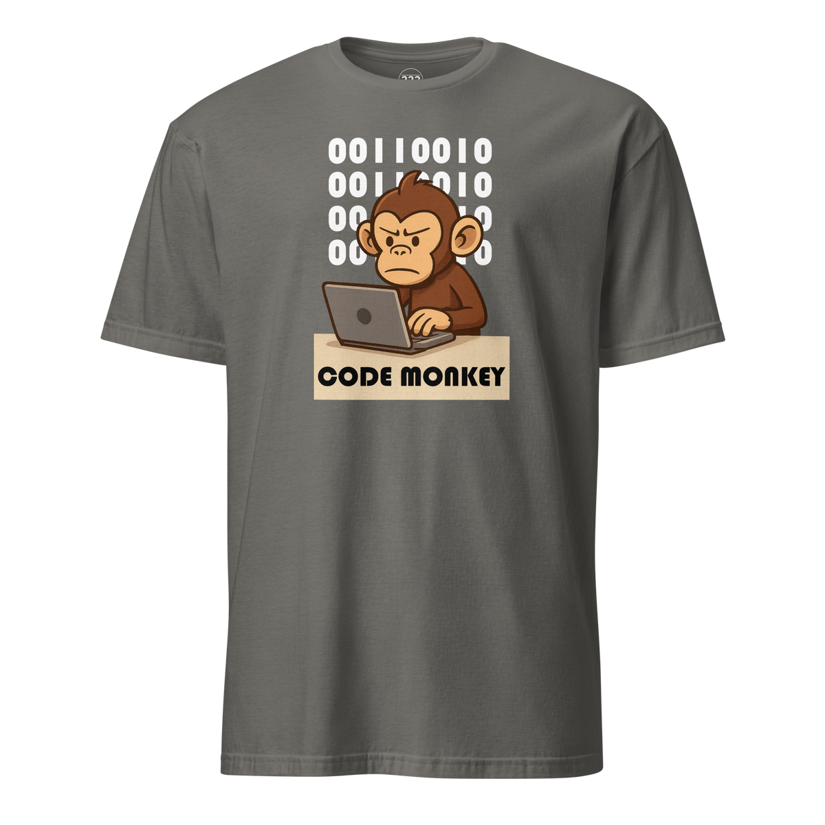 Code Monkey T-Shirt Charcoal | 222 Threads