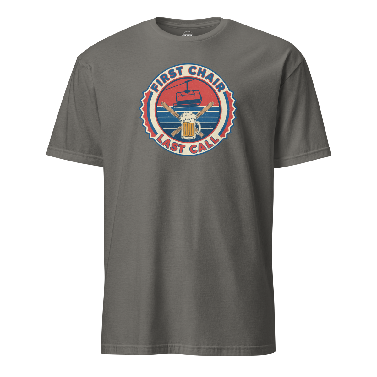 First Chair Last Call T-Shirt Charcoal | 222 Threads