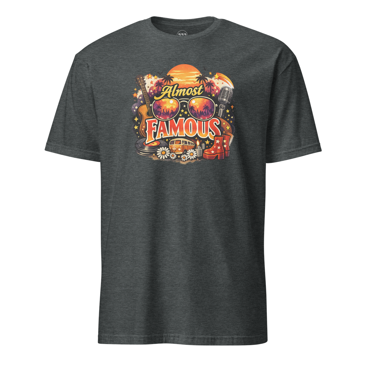 Almost Famous T-Shirt Dark Heather | 222 Threads