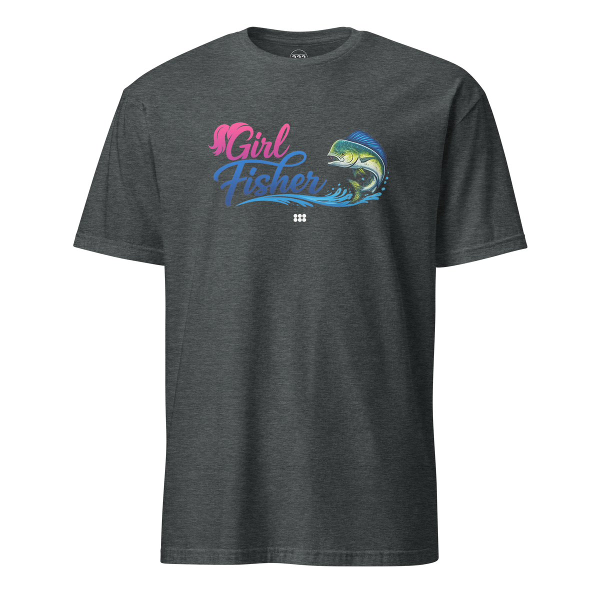 Girl Fisher T-Shirt Dark Heather | 222 Threads