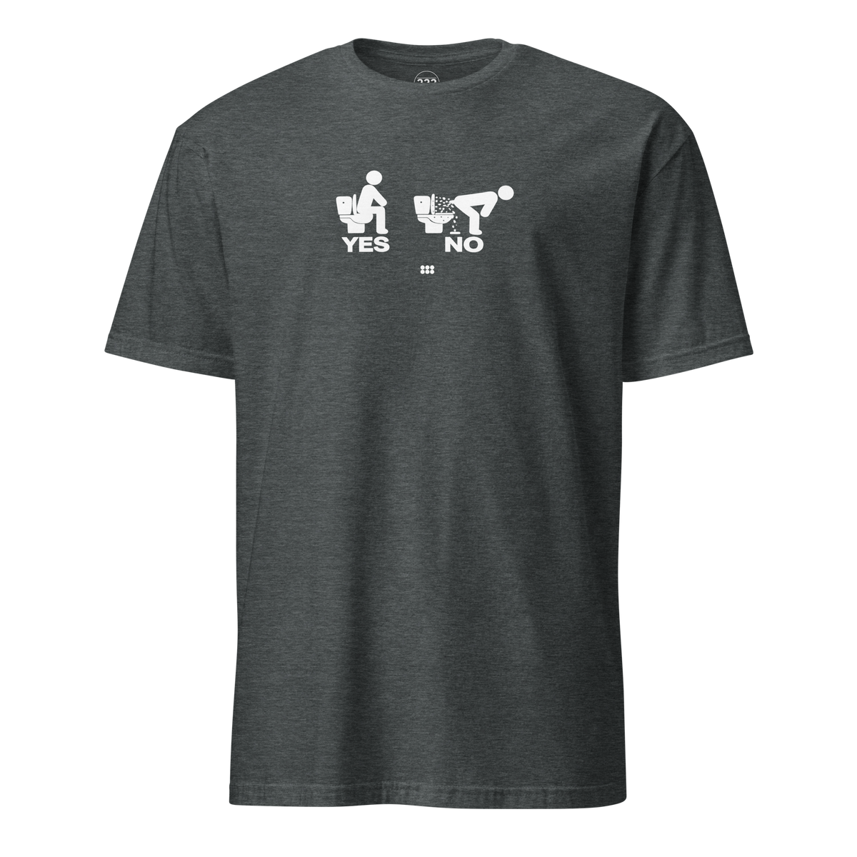 YES or NO T-Shirt Dark Heather | 222 Threads