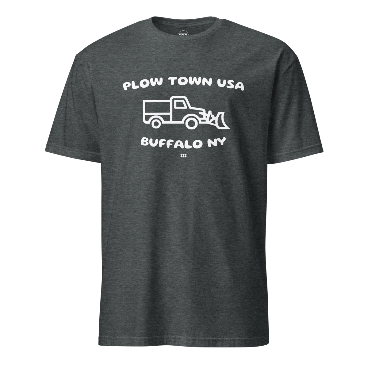 Plow Town Buffalo T-Shirt Dark Heather | 222 Threads