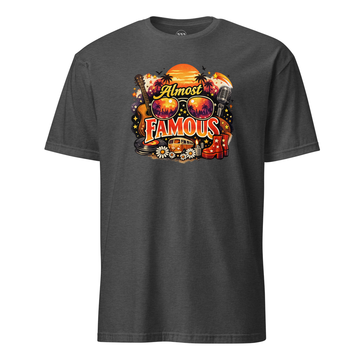 Almost Famous T-Shirt Dark Heather Grey | 222 Threads