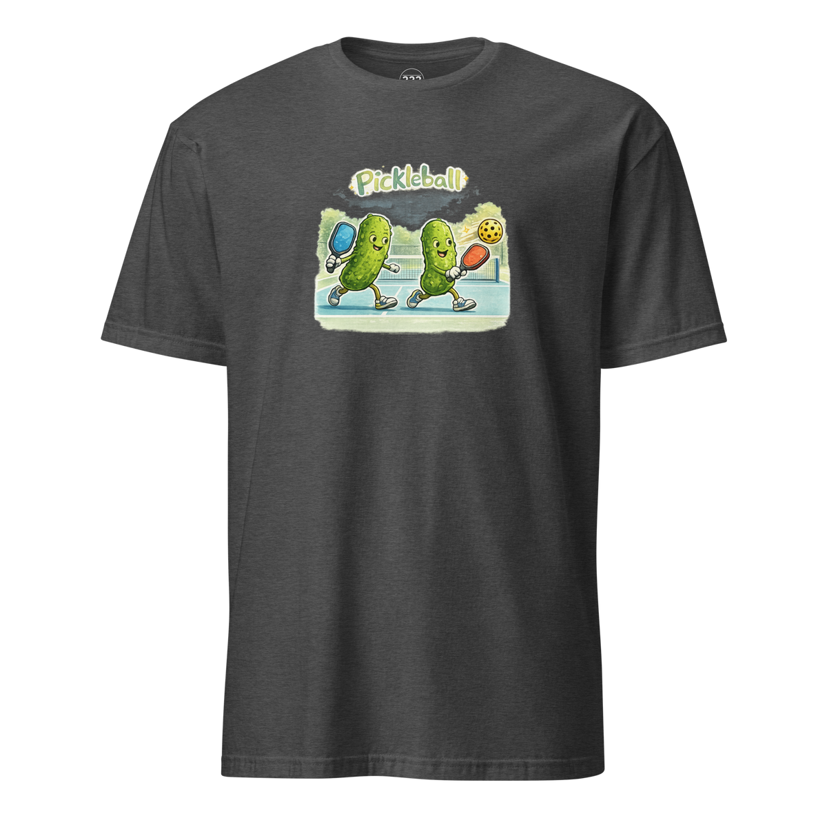 Pickleball T-Shirt Dark Heather Grey | 222 Threads