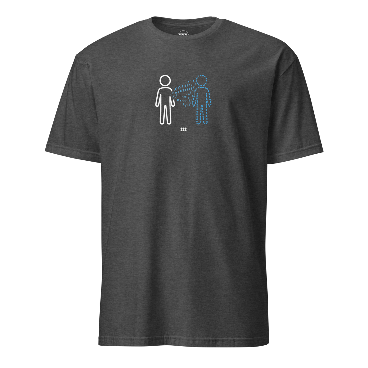 Digital Twin AI T-Shirt Dark Heather Grey | 222 Threads