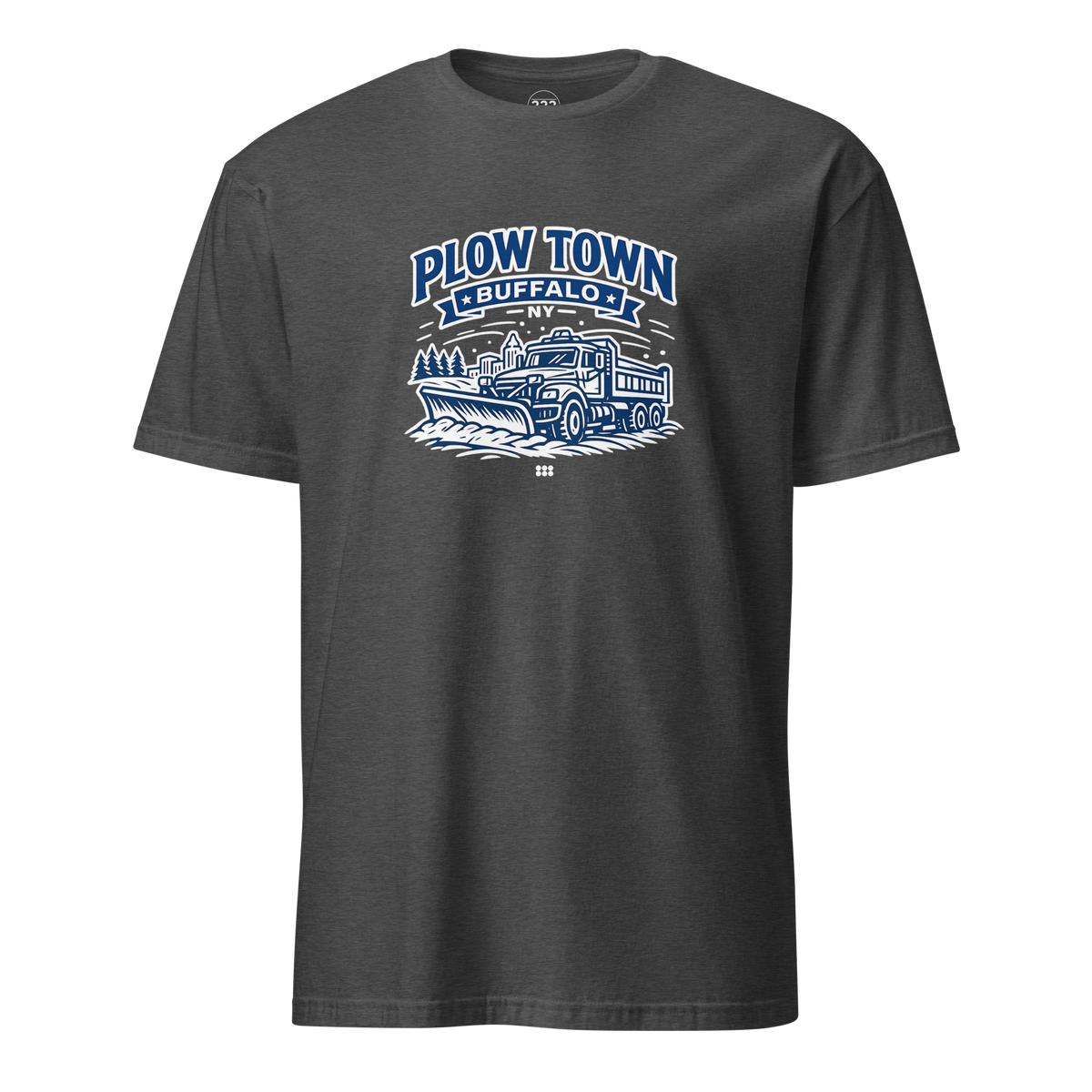 Plow Town Buffalo T-Shirt Dark Heather Grey | 222 Threads