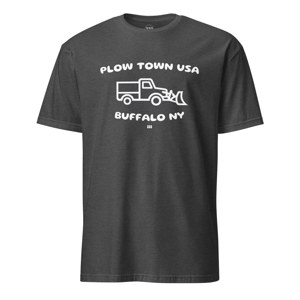 Plow Town Buffalo T-Shirt Dark Heather Grey | 222 Threads