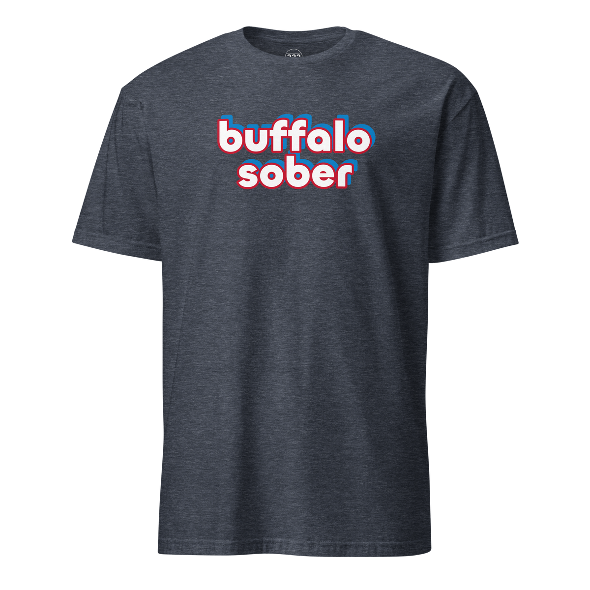 Buffalo Sober T-Shirt Heather Navy | 222 Threads