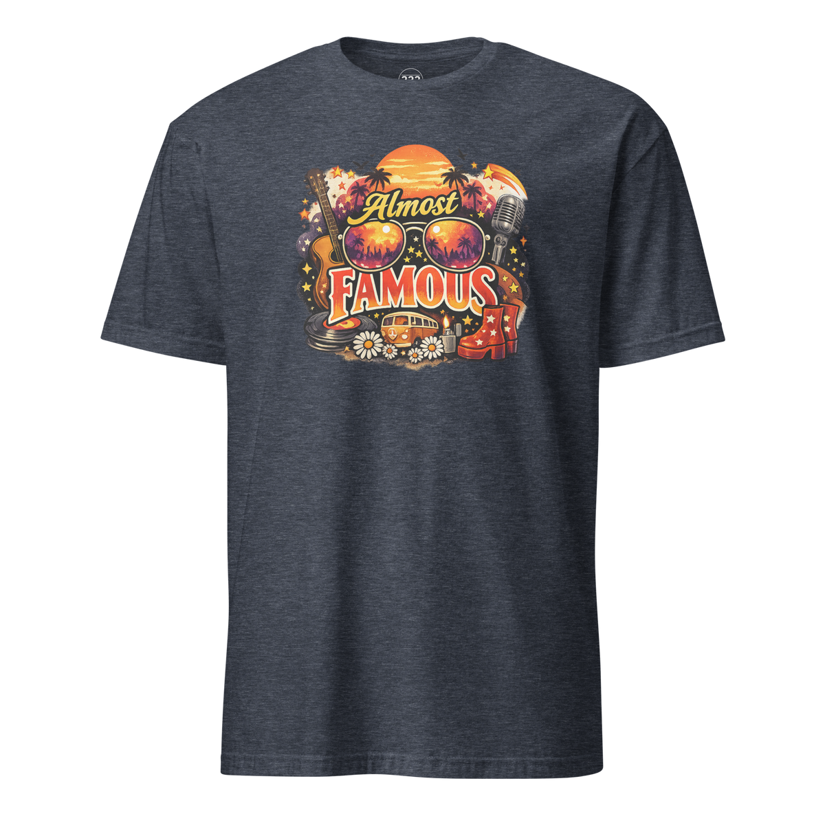 Almost Famous T-Shirt Heather Navy | 222 Threads
