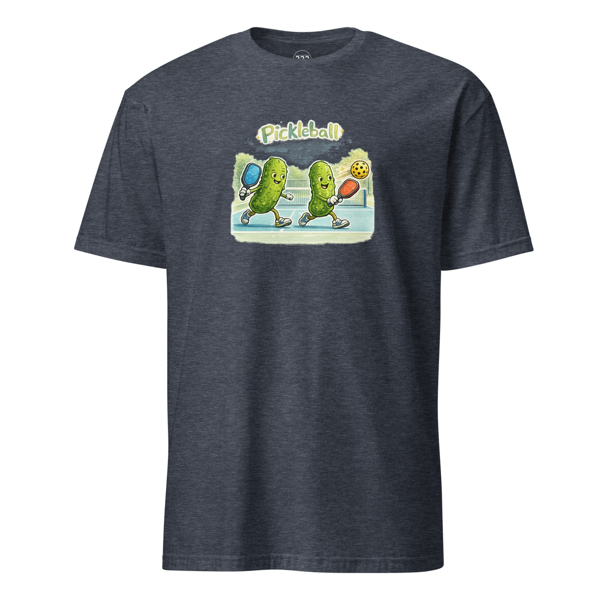 Pickleball T-Shirt Heather Navy | 222 Threads