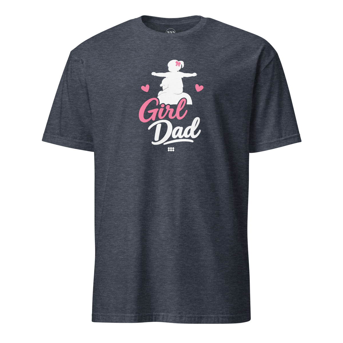 Girl Dad T-Shirt Heather Navy | 222 Threads