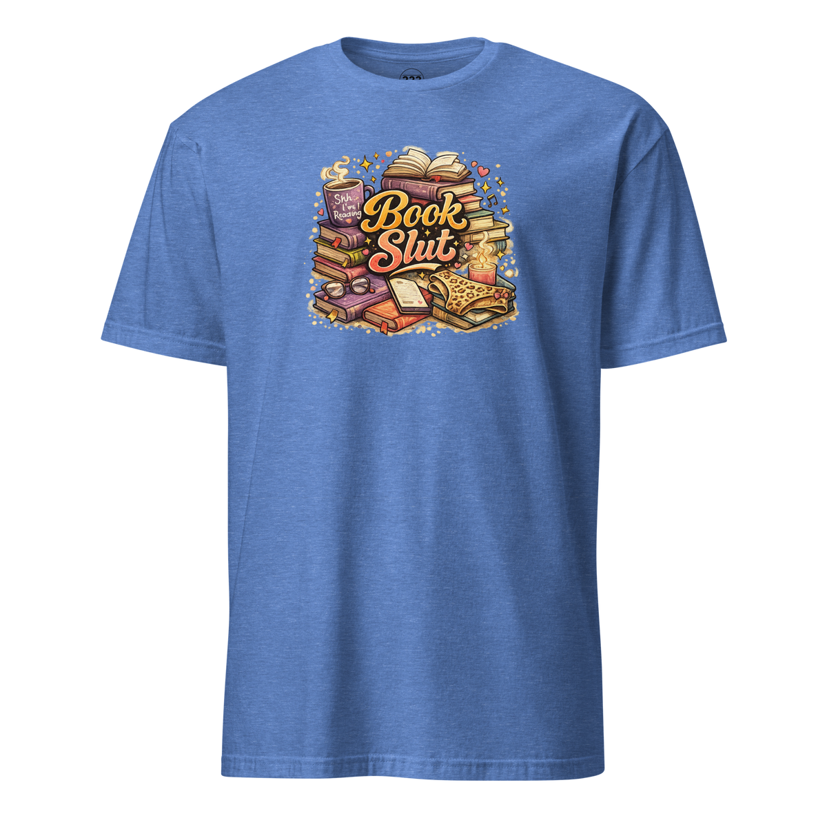 Book Slut T-Shirt Heather Royal | 222 Threads