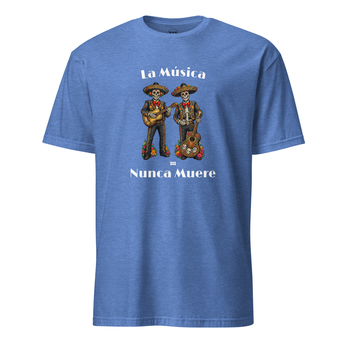 La Música Nunca Muere T-Shirt Heather Royal | 222 Threads