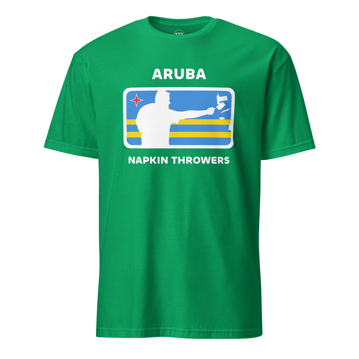 Aruba Napkin Throwers T-Shirt Irish Green | 222 Threads