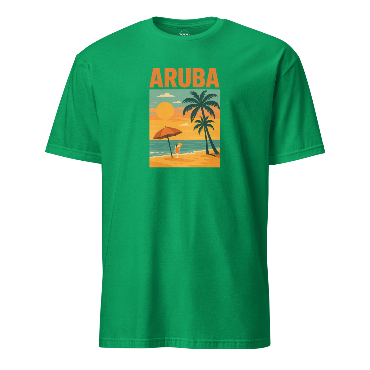 Aruba Beach T-Shirt Irish Green | 222 Threads