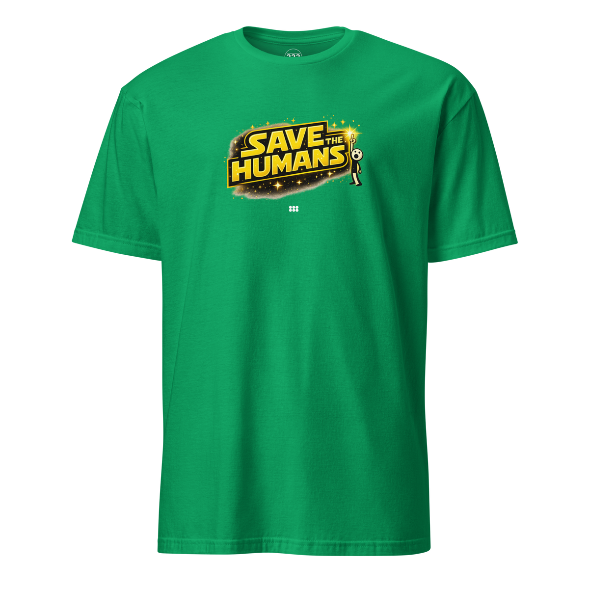 Save The Humans AI T-Shirt Irish Green | 222 Threads