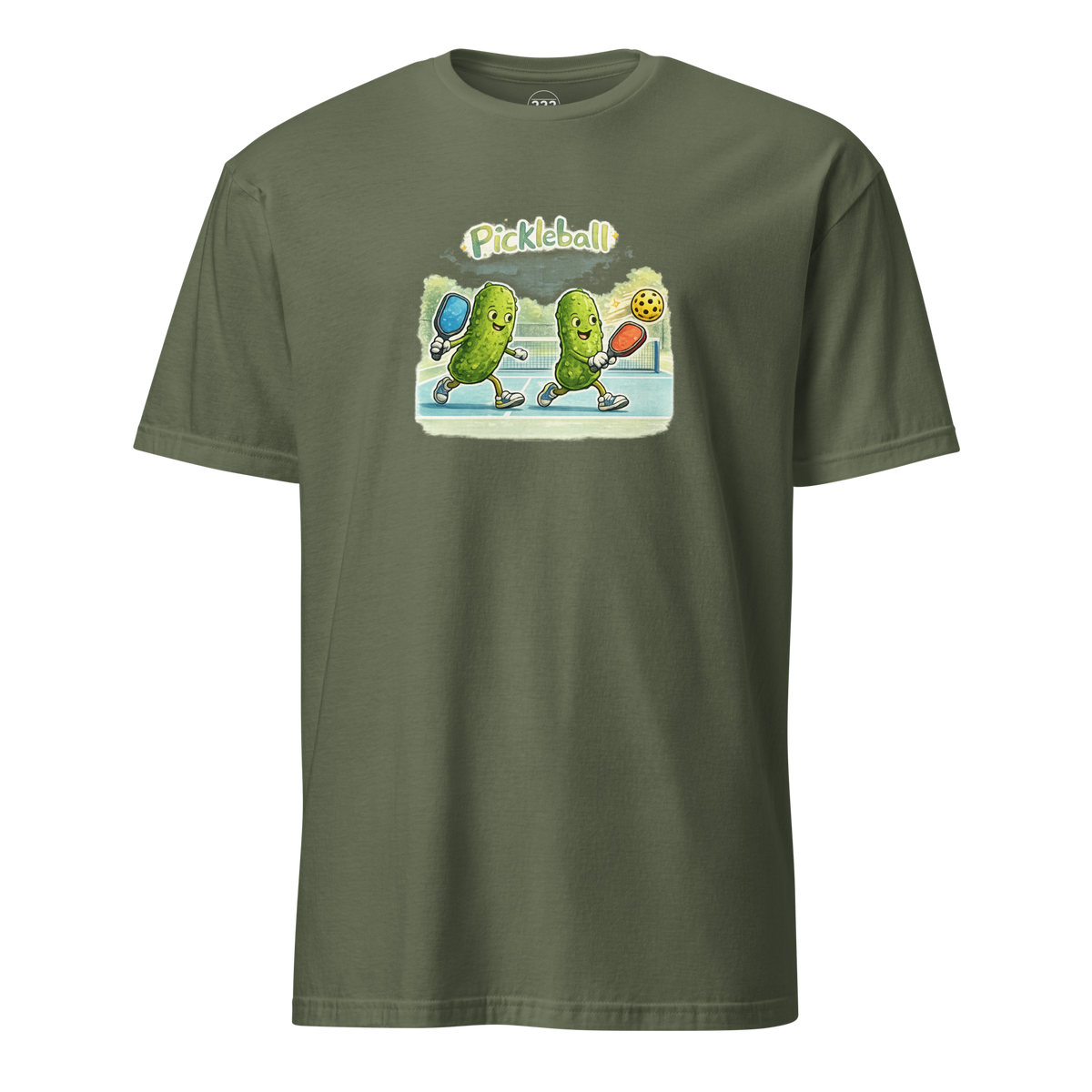 Pickleball T-Shirt Military Green | 222 Threads