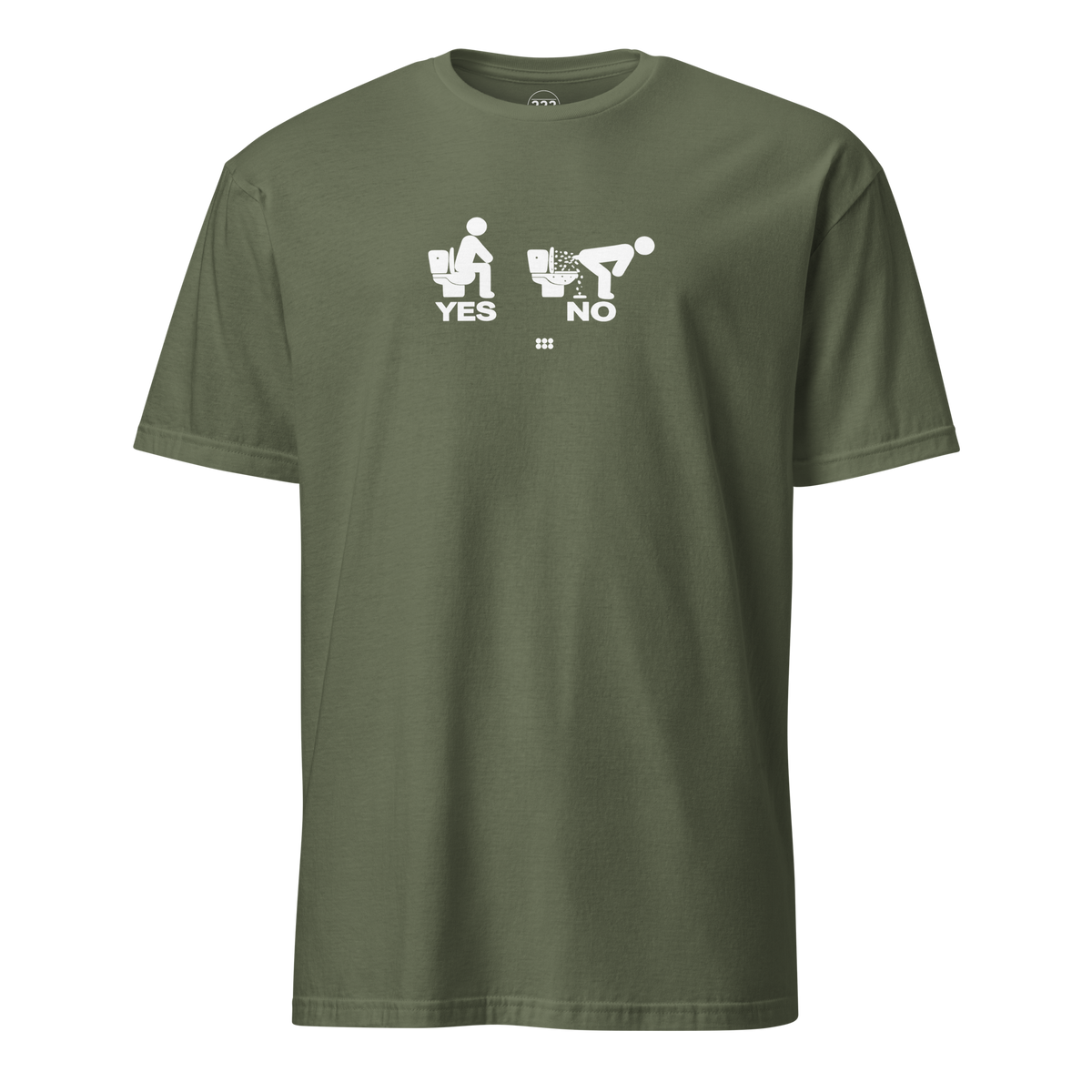 YES or NO T-Shirt Military Green | 222 Threads