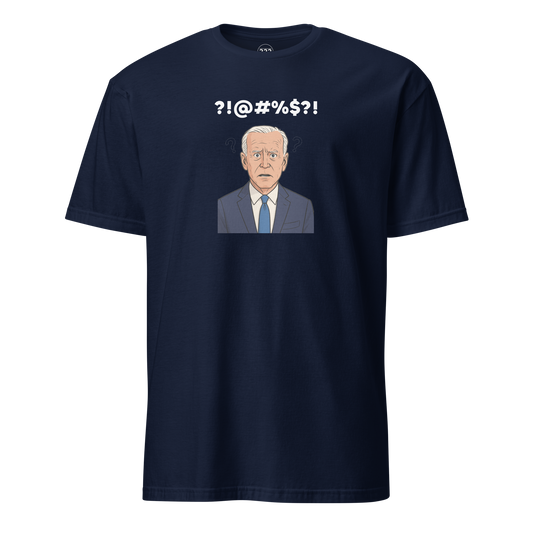 Confused novelty t-shirt navy