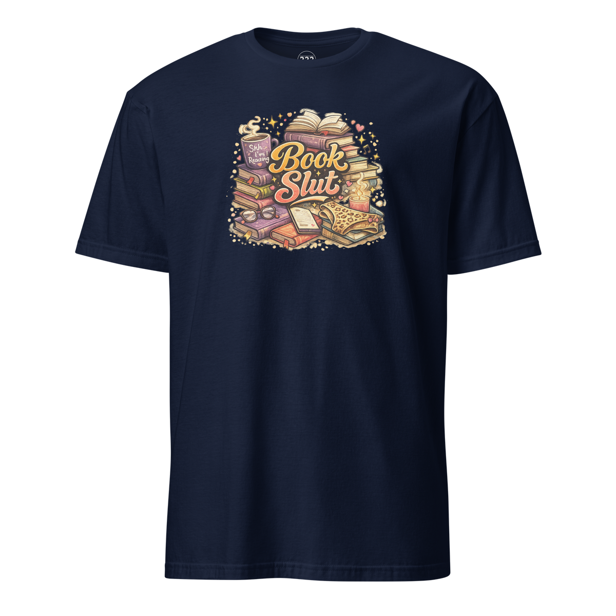 Book Slut T-Shirt Navy | 222 Threads
