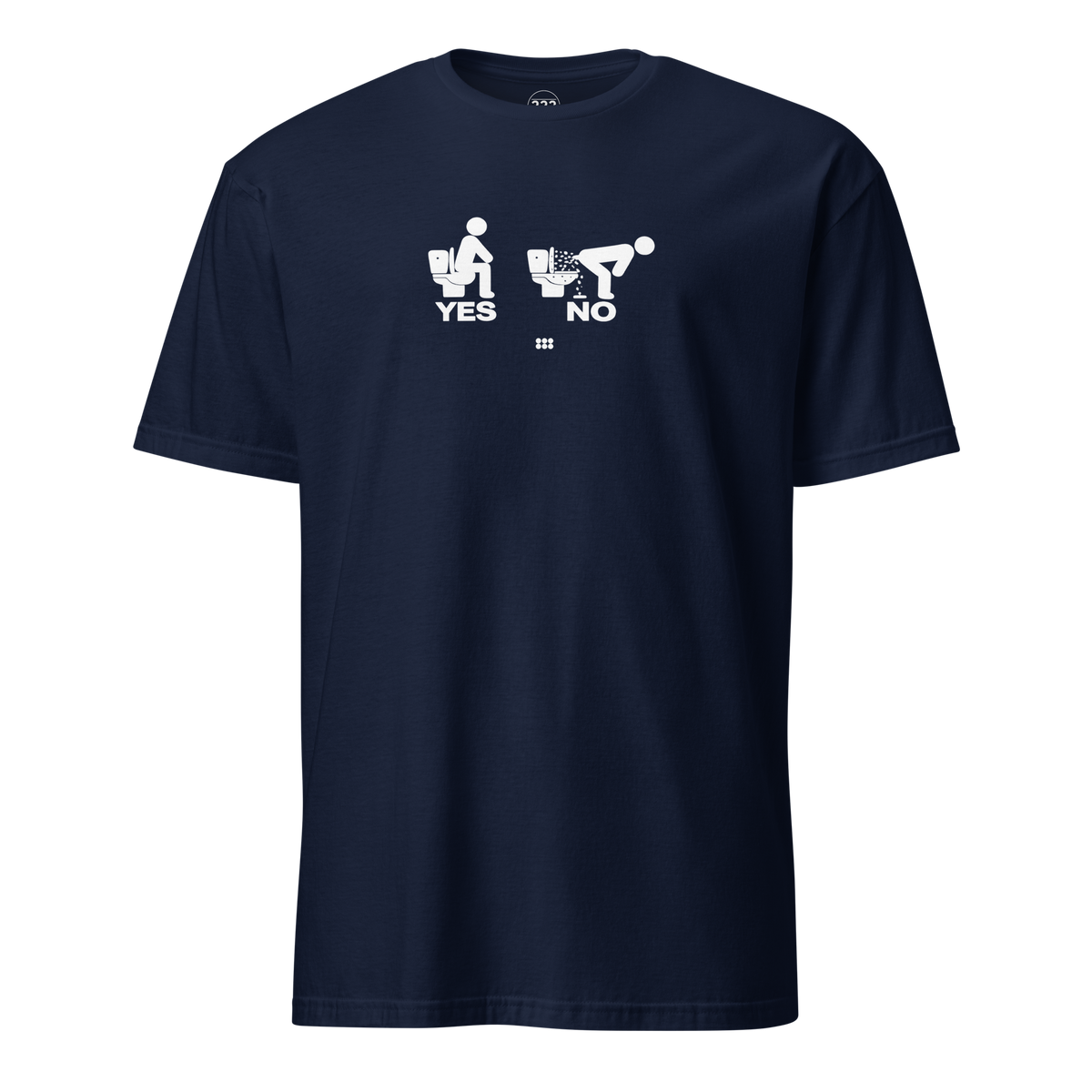 YES or NO T-Shirt Navy | 222 Threads