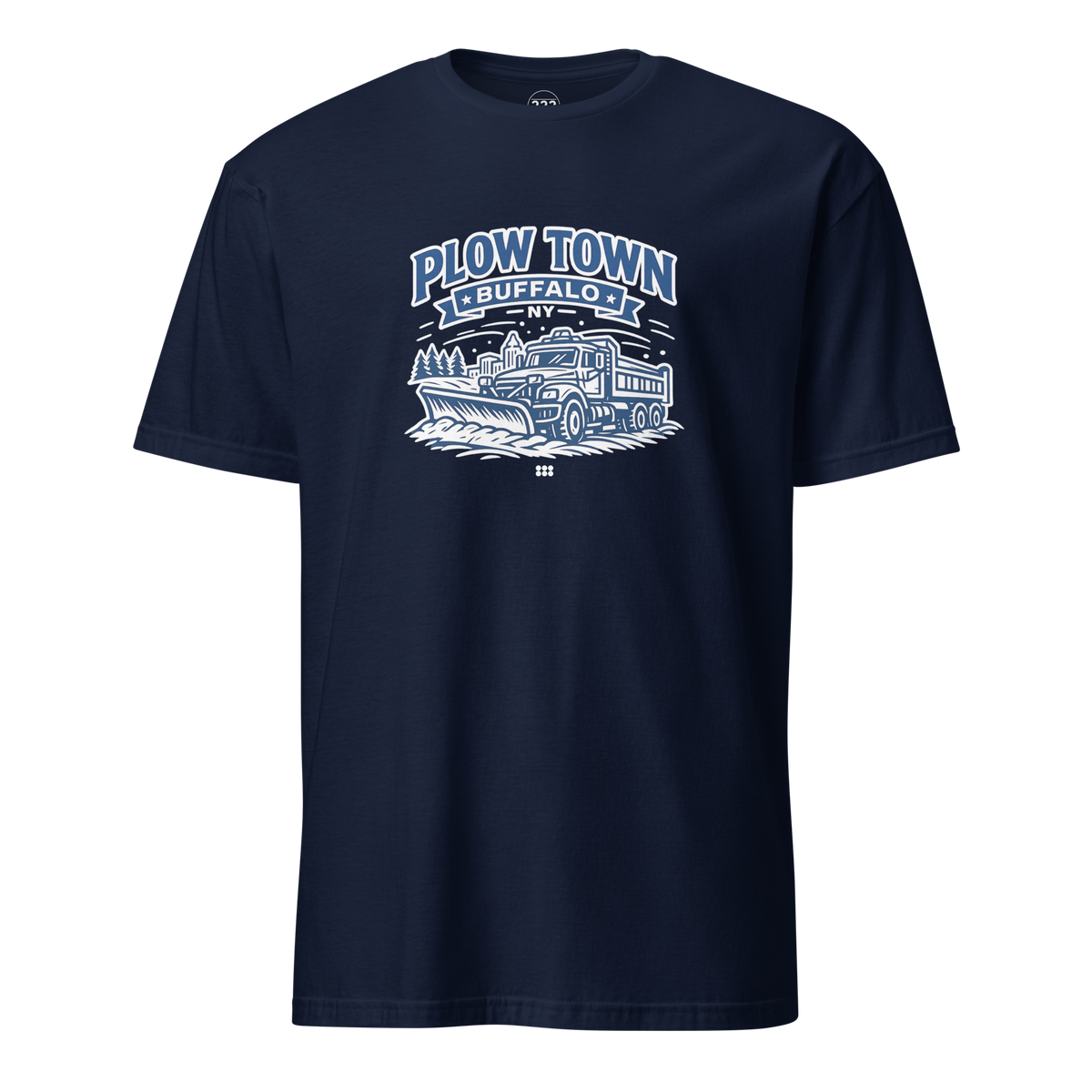 Plow Town Buffalo T-Shirt Navy | 222 Threads
