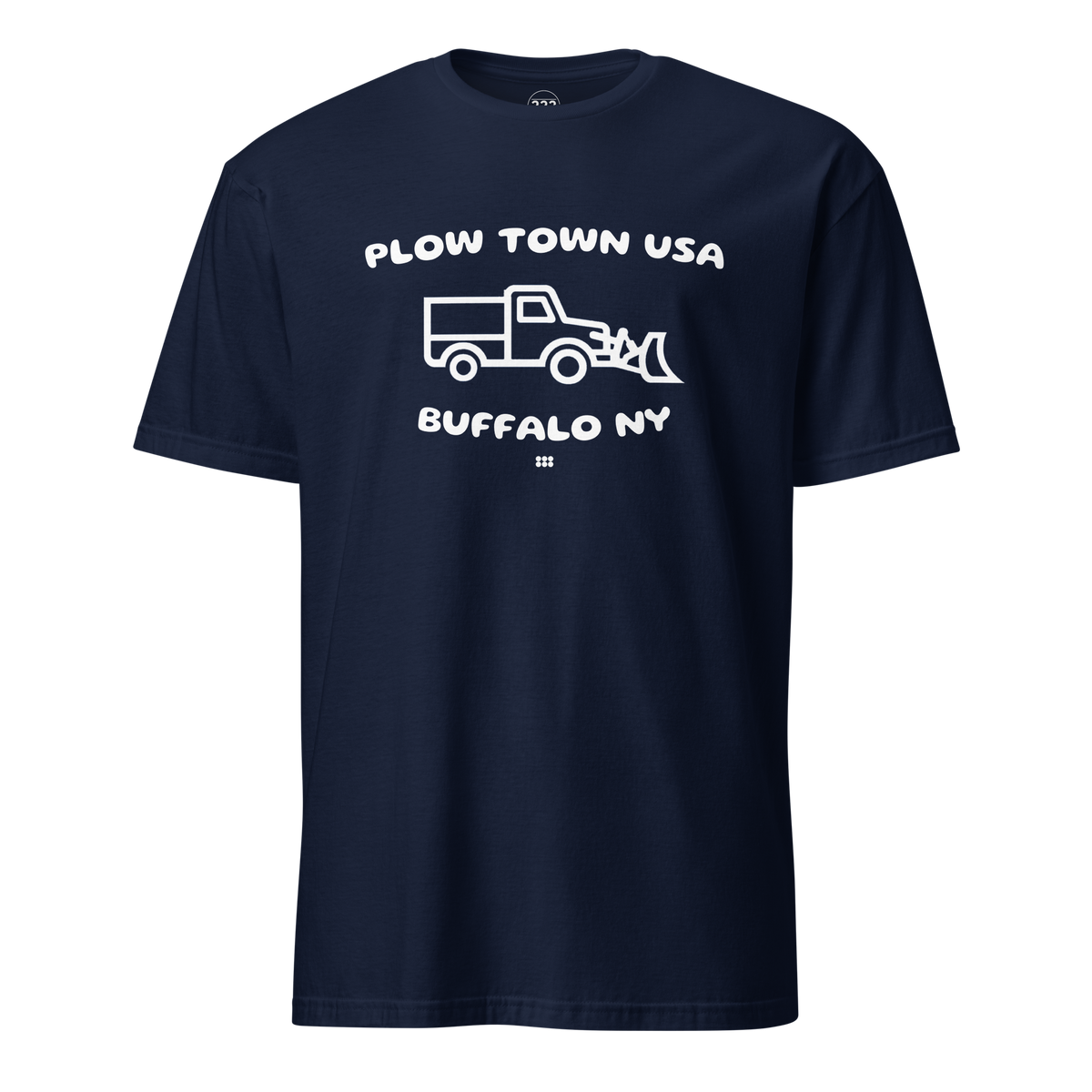 Plow Town Buffalo T-Shirt Navy | 222 Threads
