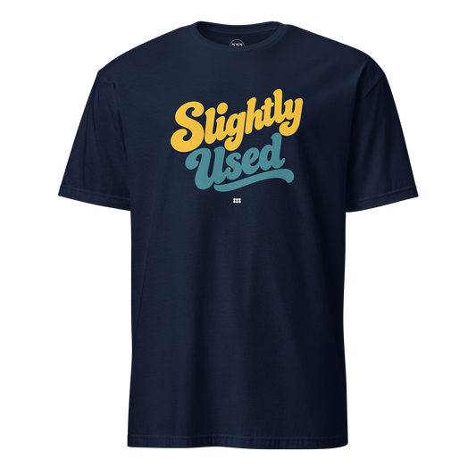 Slightly Used T-Shirt (Green/Yellow) Navy | 222 Threads