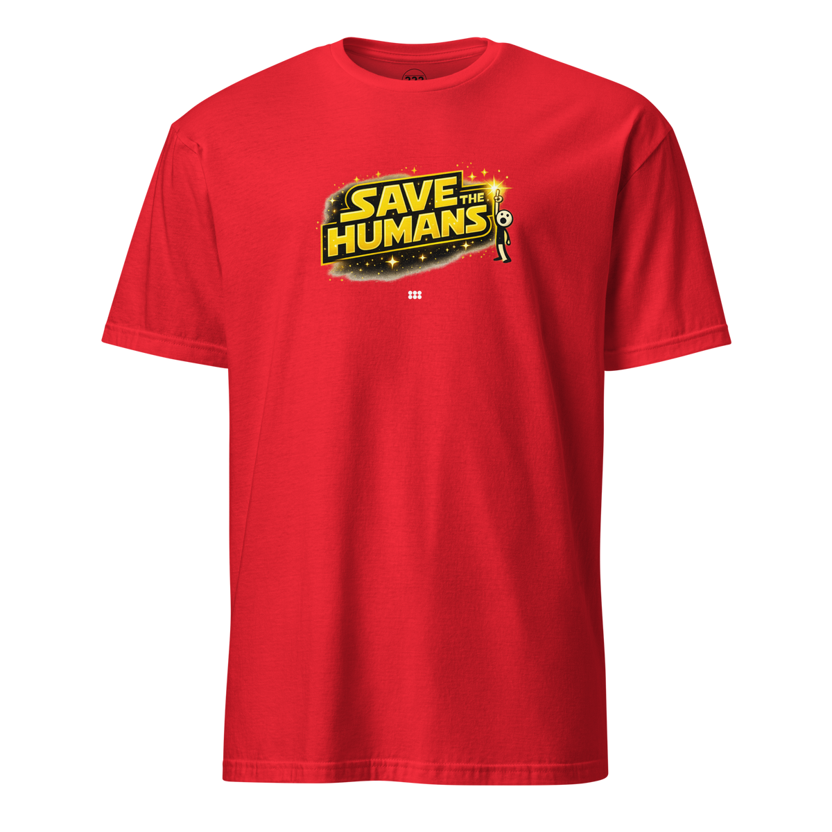 Save The Humans AI T-Shirt Red | 222 Threads