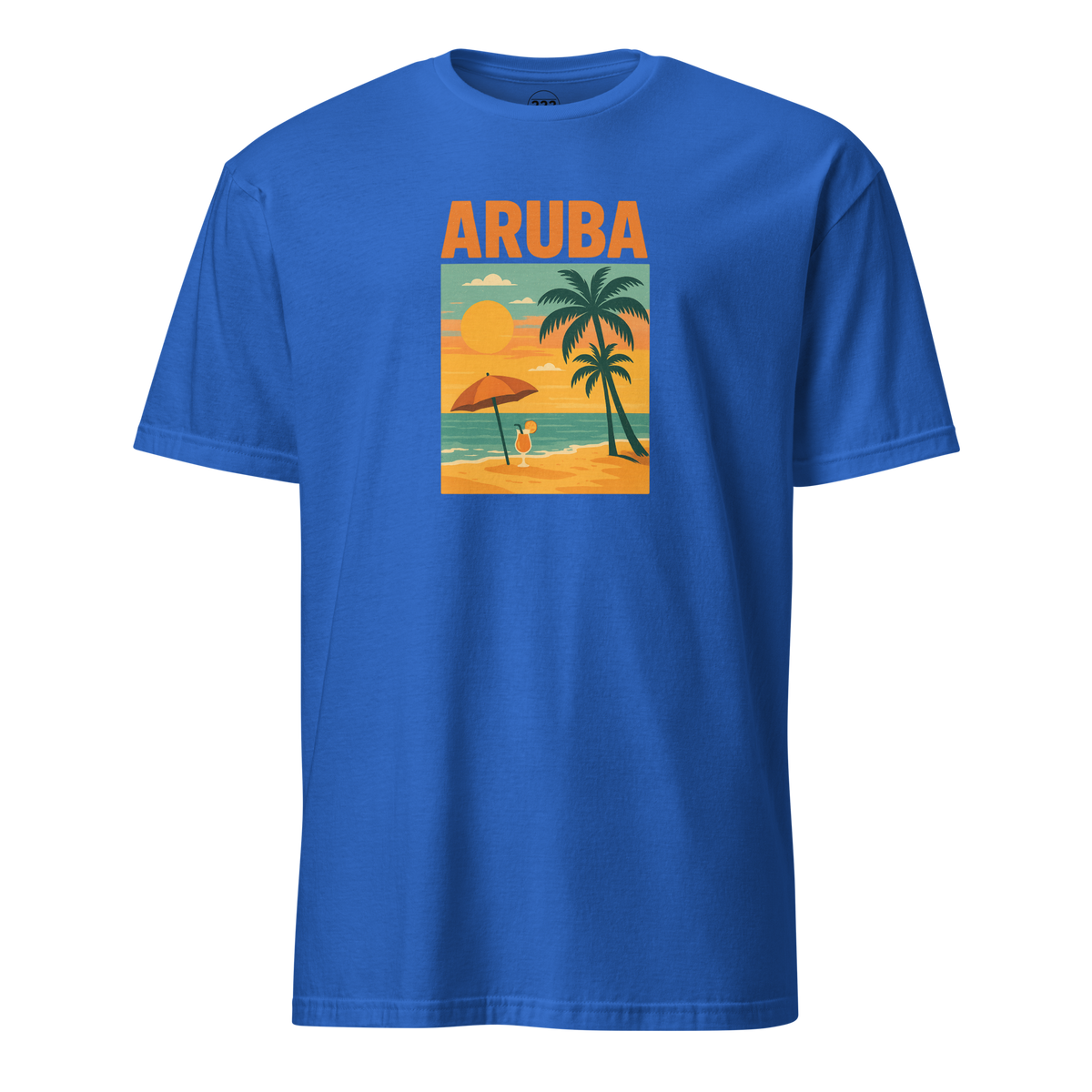 Aruba Beach T-Shirt Royal | 222 Threads