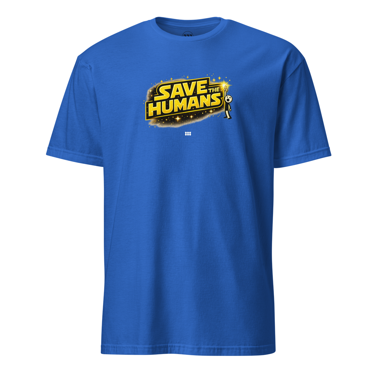 Save The Humans AI T-Shirt Royal | 222 Threads