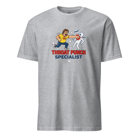 Throat Punch Specialist T-Shirt Sport Grey | 222 Threads
