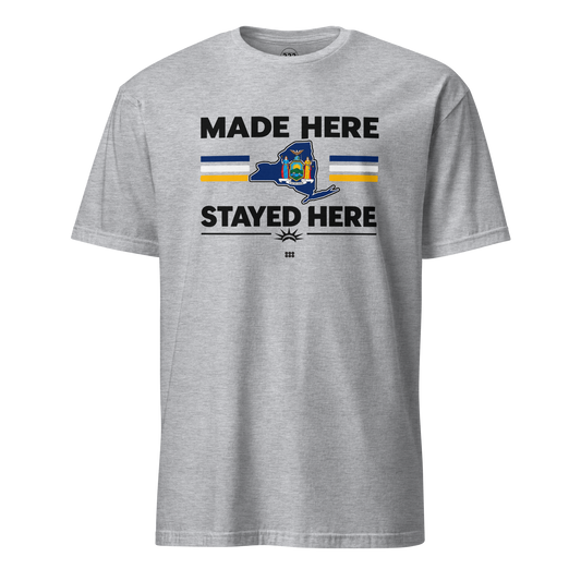 Made Here Stayed Here New York T-Shirt Sport Grey | 222 Threads