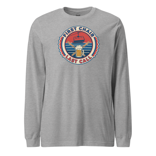 First Chair Last Call Long Sleeve Tee Athletic Heather | 222 Threads