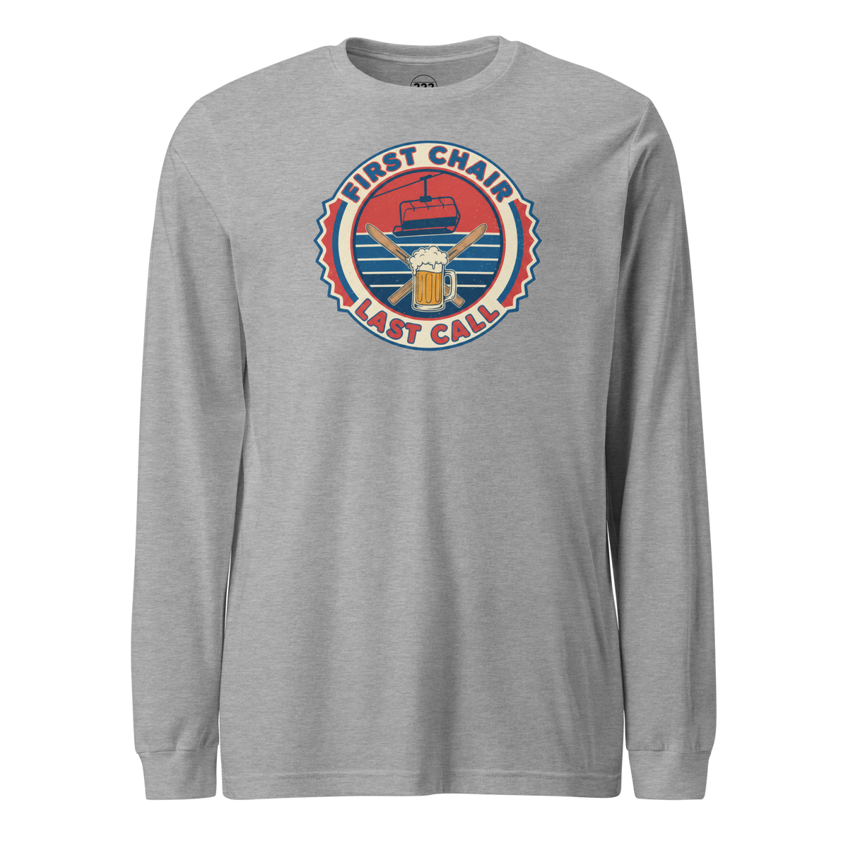 First Chair Last Call Long Sleeve Tee Athletic Heather | 222 Threads