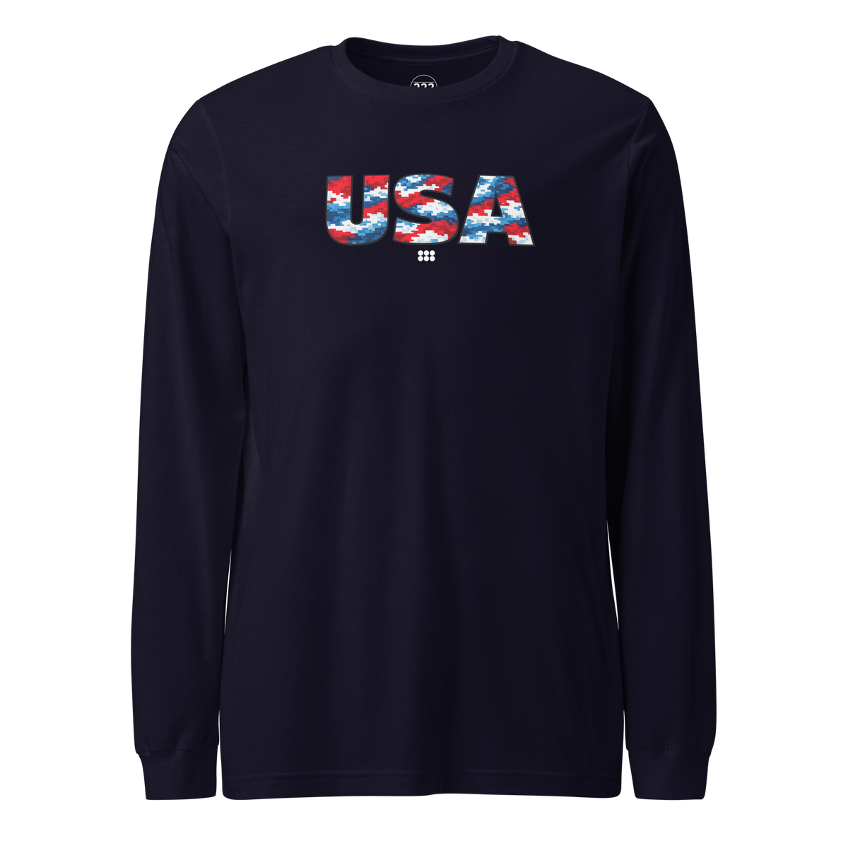 USA Digi Camo Long Sleeve Tee Navy | 222 Threads