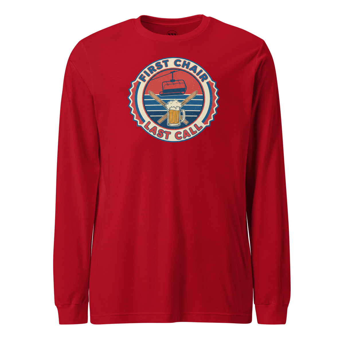 First Chair Last Call Long Sleeve Tee Red | 222 Threads