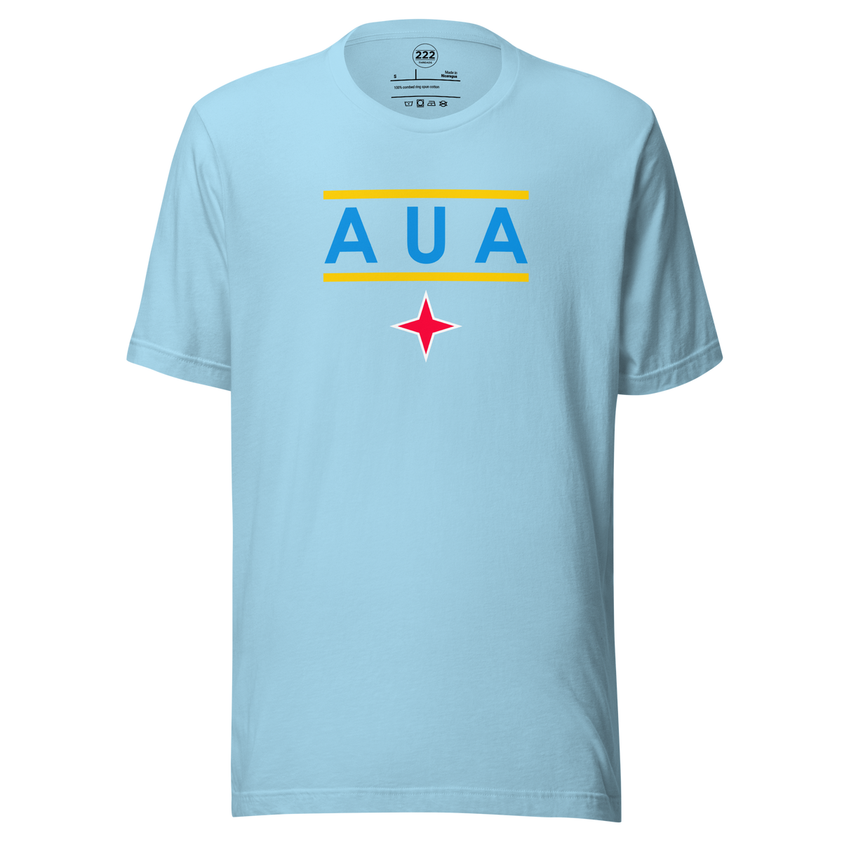 Aruba AUA T-Shirt Ocean Blue | 222 Threads