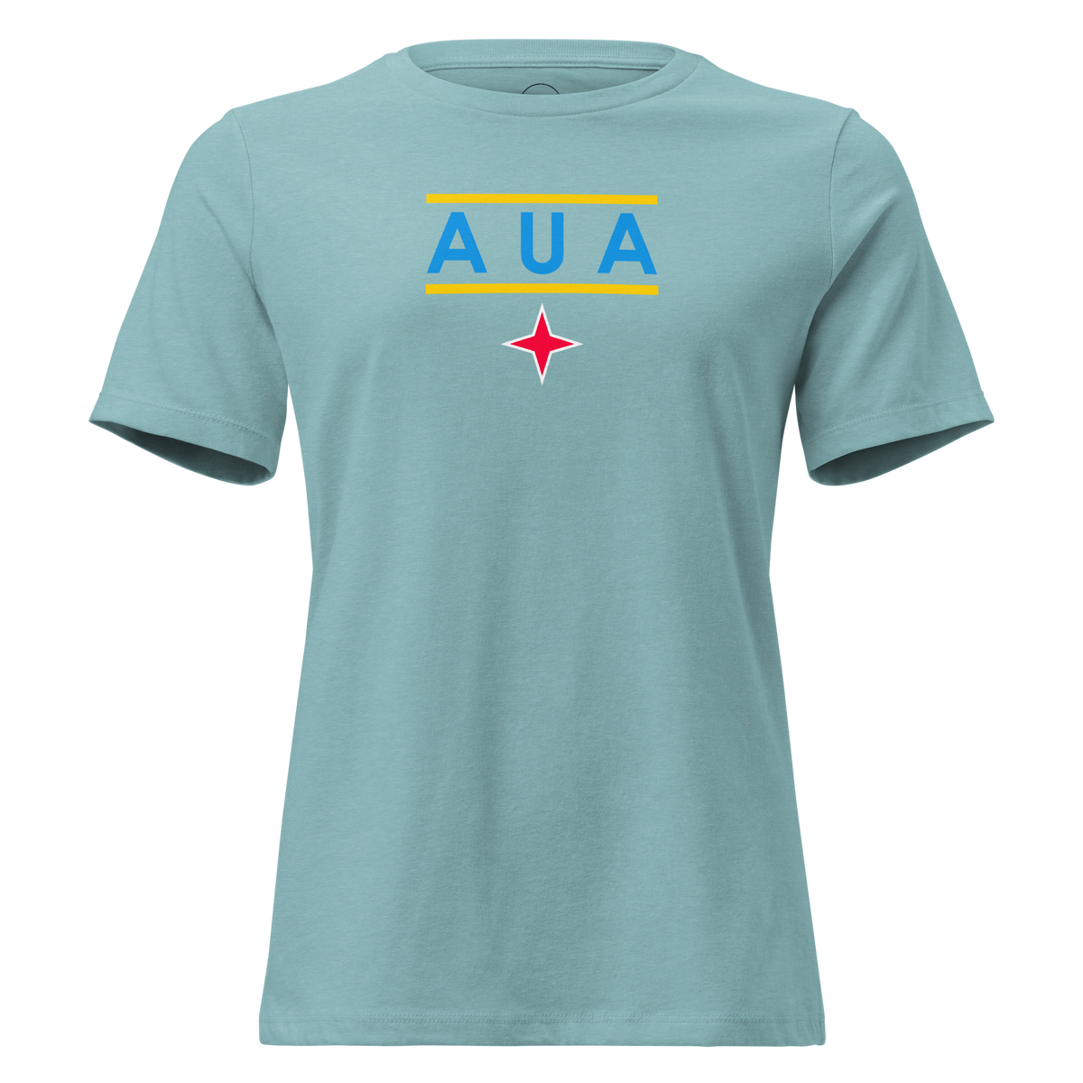 Aruba AUA Women's T-Shirt Heather Blue Lagoon | 222 Threads
