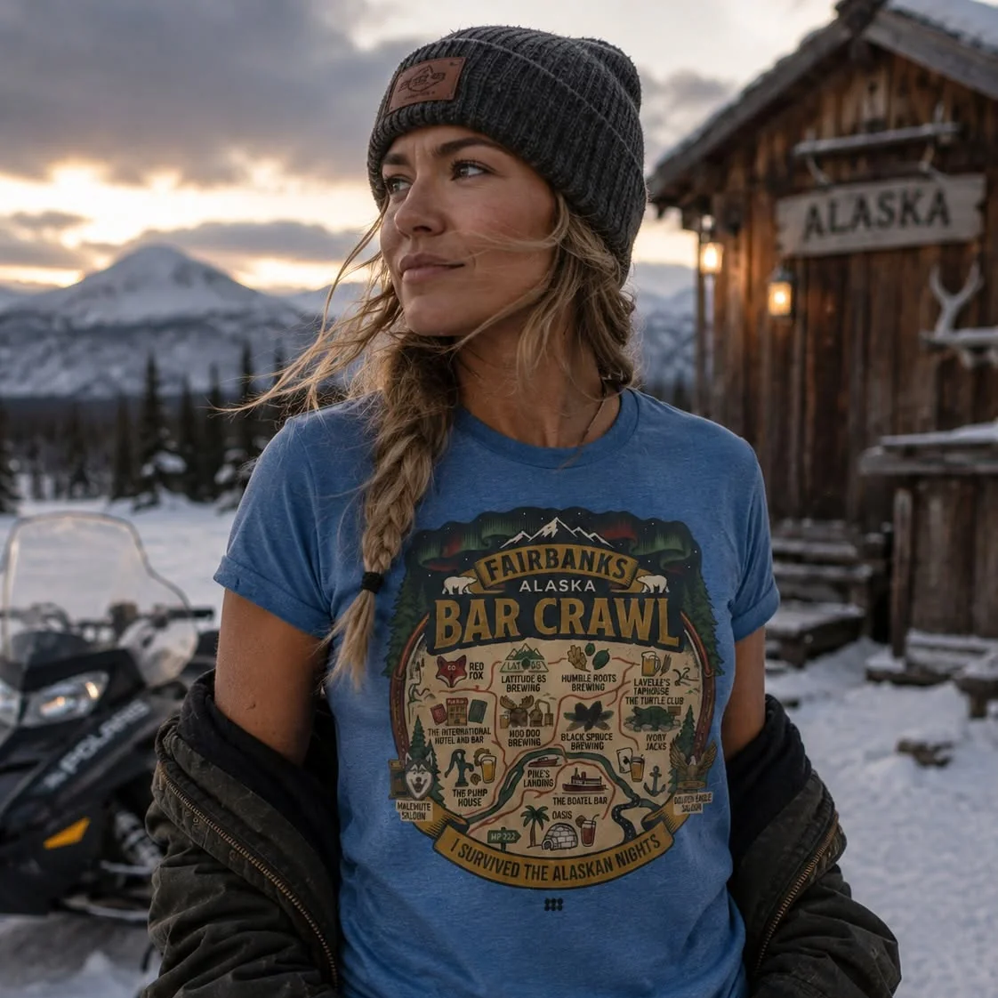 Fairbanks Bar Crawl T-Shirt 222 Threads