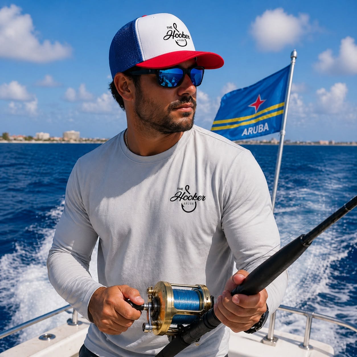 Hooker Charters Aruba Foam Trucker Hat