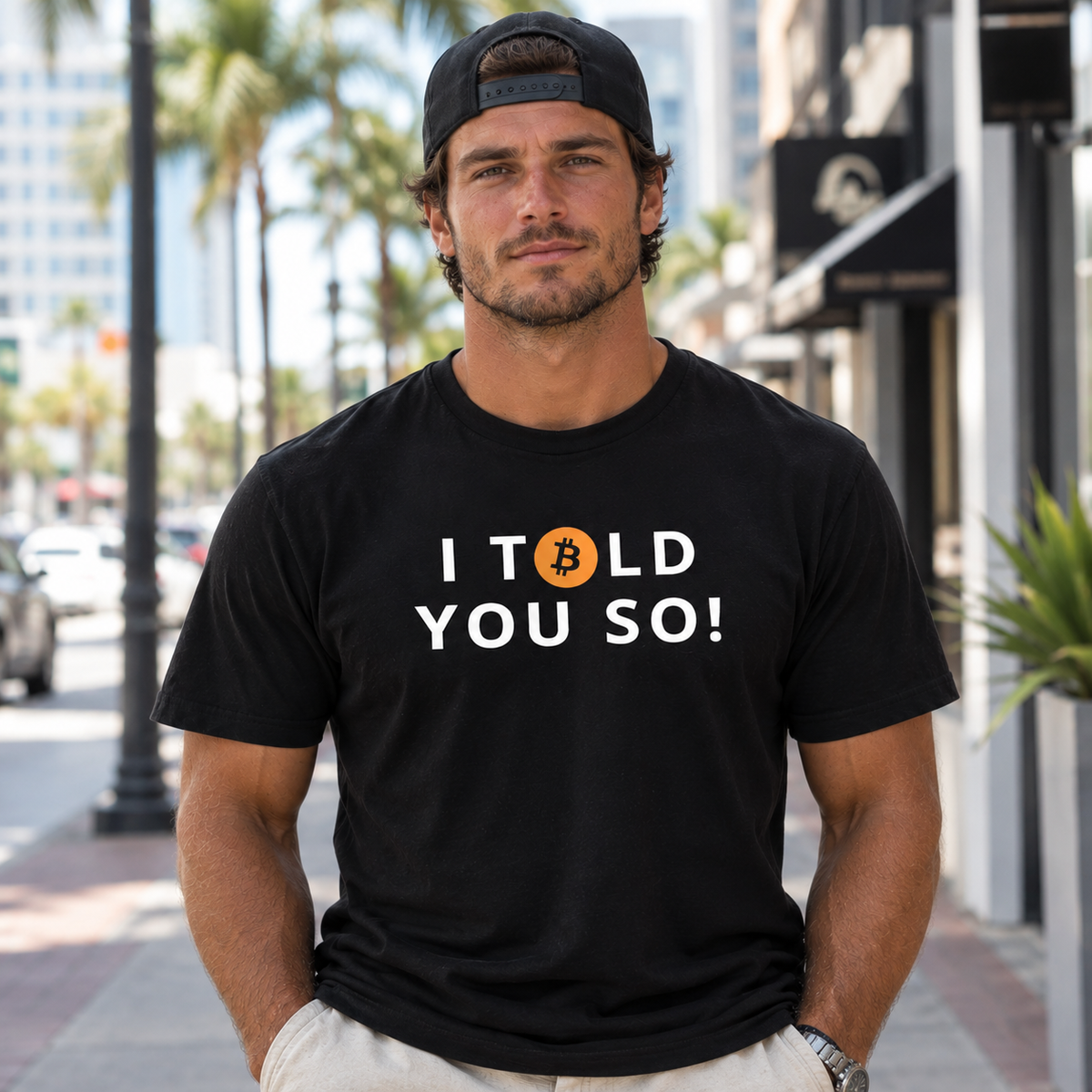 'I TOLD YOU SO' Bitcoin T-Shirt 222 Threads