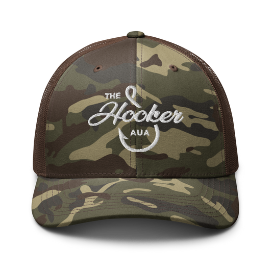 Hooker Charters Aruba Camouflage Trucker Hat - 222 Threads