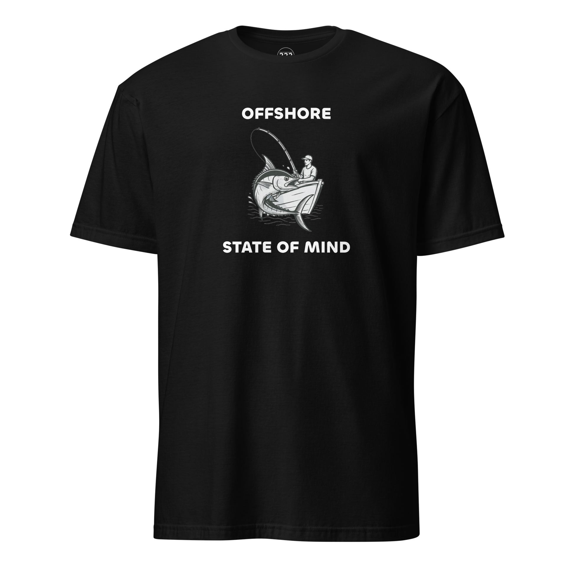 Offshore State Of Mind Fishing Novelty T-Shirt Black