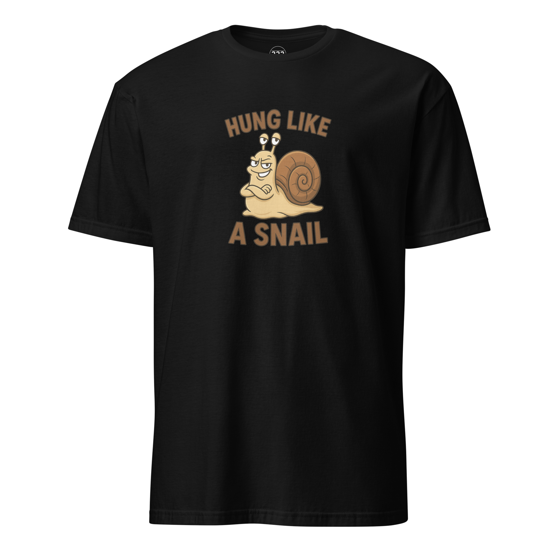 Hung Like A Snail Funny Novelty T-Shirt Black