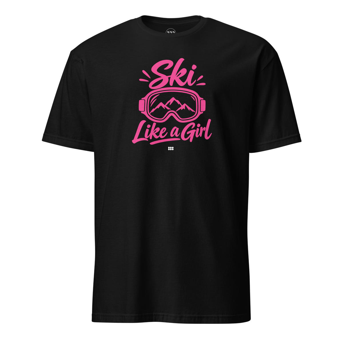 Ski Like A Girl T-Shirt Black | 222 Threads