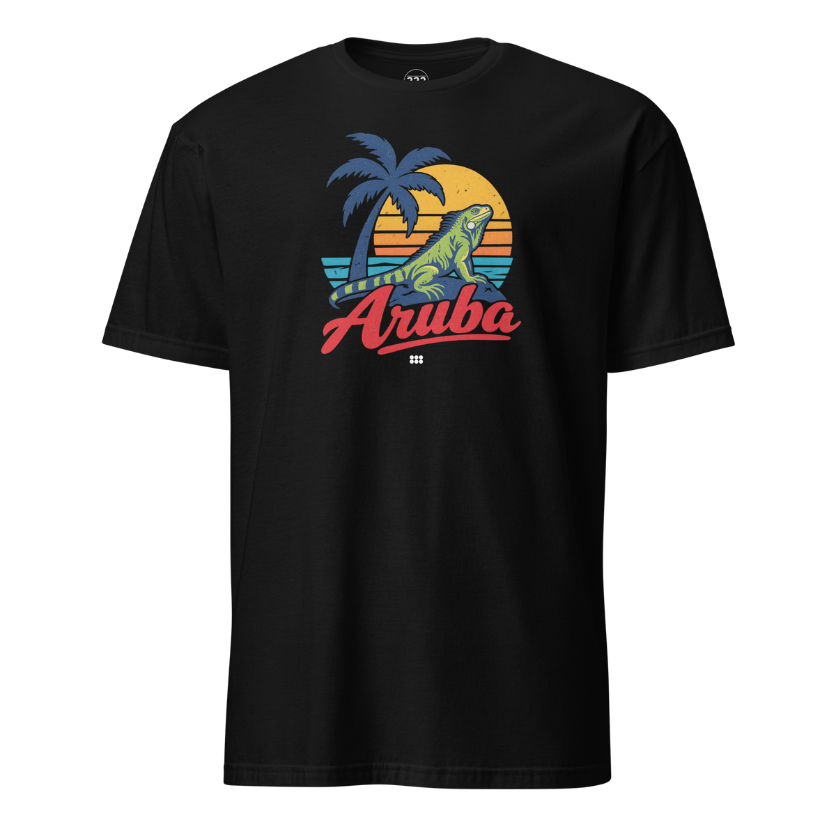 Aruba Iguana T-Shirt Black | 222 Threads
